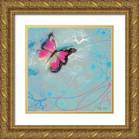 Up And Away Gold Ornate Wood Framed Art Print with Double Matting by Robertson, Marilyn