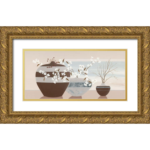 VIew From A Window I Gold Ornate Wood Framed Art Print with Double Matting by Sedalia, David