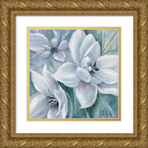 Blooming Gold Ornate Wood Framed Art Print with Double Matting by Withaar, Rian