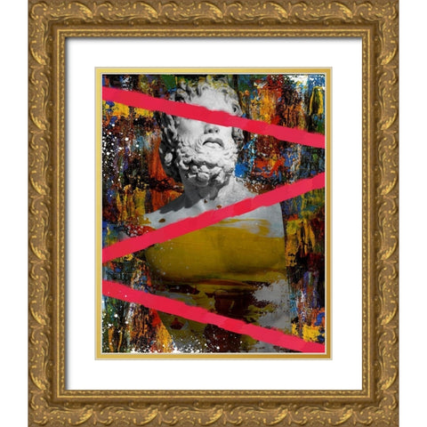 Hidden Faces 3 Gold Ornate Wood Framed Art Print with Double Matting by van Gog, Henk