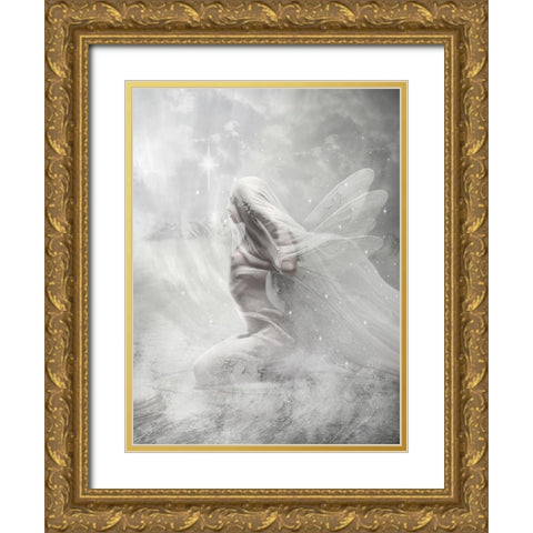 Fairy 47 Gold Ornate Wood Framed Art Print with Double Matting by Babette