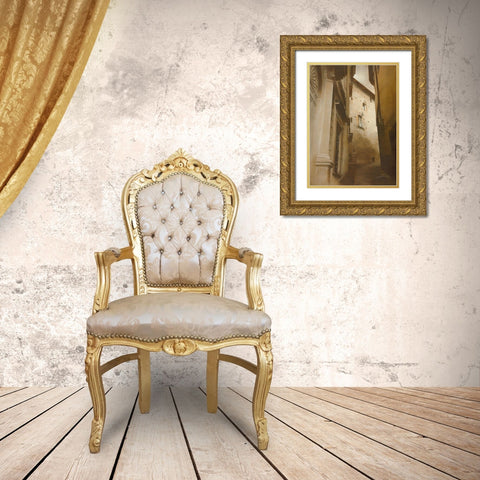 SCORCIO BERGAMO Gold Ornate Wood Framed Art Print with Double Matting by Sgarbossa, Antonio