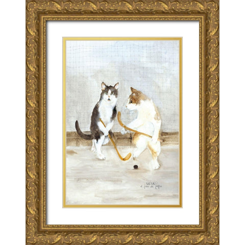 COPERTINA II Gold Ornate Wood Framed Art Print with Double Matting by Moser, Dede