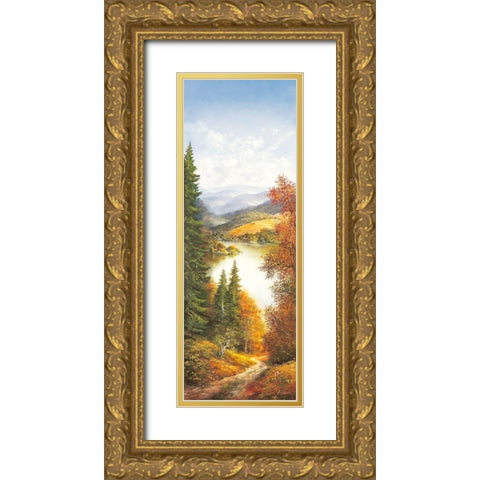 MIDDAY SKY II Gold Ornate Wood Framed Art Print with Double Matting by Glassl, Helmut
