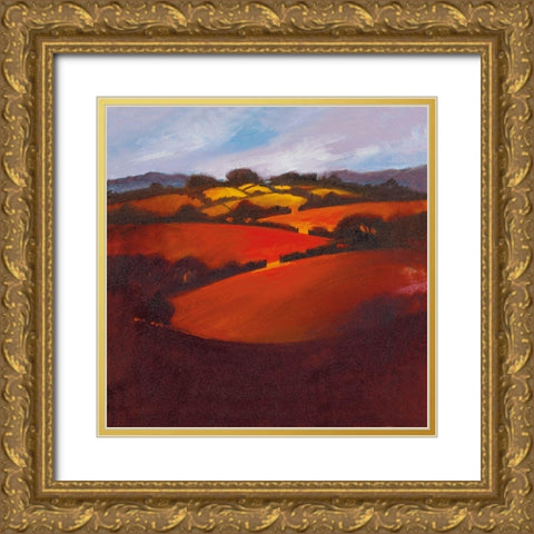 SUMMERS END Gold Ornate Wood Framed Art Print with Double Matting by Lee, Spencer