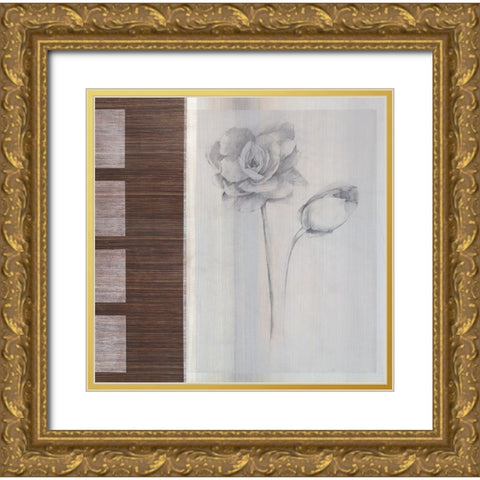 Odeur II Gold Ornate Wood Framed Art Print with Double Matting by Verbeek-Van Den Broek