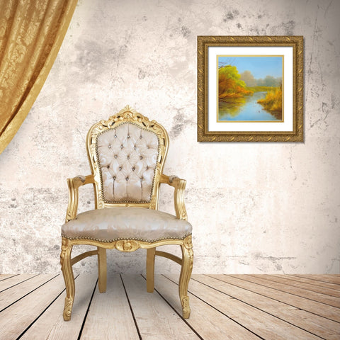 LAVISHNESS I Gold Ornate Wood Framed Art Print with Double Matting by Smith, B.