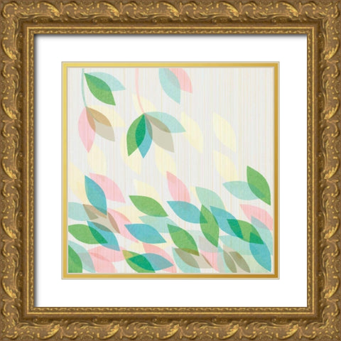 Tropical Garden I Gold Ornate Wood Framed Art Print with Double Matting by Design Show