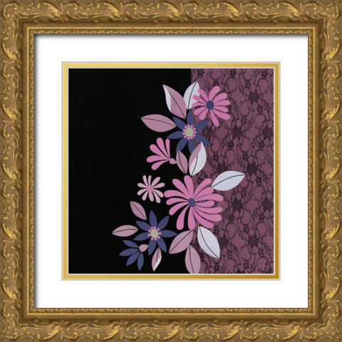 Luscious Lace II Gold Ornate Wood Framed Art Print with Double Matting by Design Show