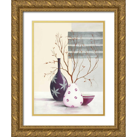 Purple Temptation II Gold Ornate Wood Framed Art Print with Double Matting by Sedalia, David