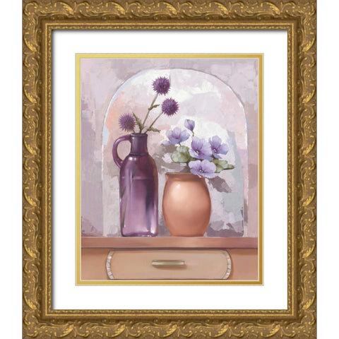 Lilac Kitchen II Gold Ornate Wood Framed Art Print with Double Matting by Babichev