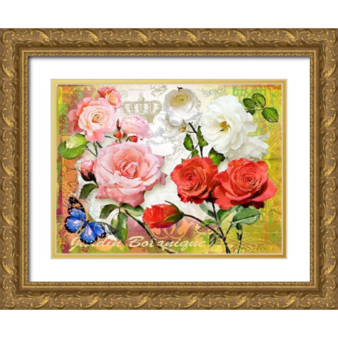 JARDIN BOTANIQUE Gold Ornate Wood Framed Art Print with Double Matting by Florenti, Isa