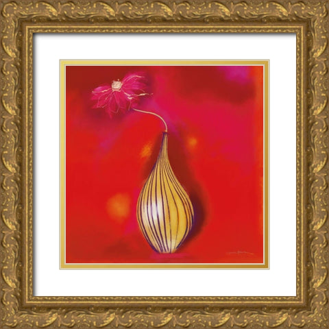 RED HOT I Gold Ornate Wood Framed Art Print with Double Matting by Robertson, Marilyn