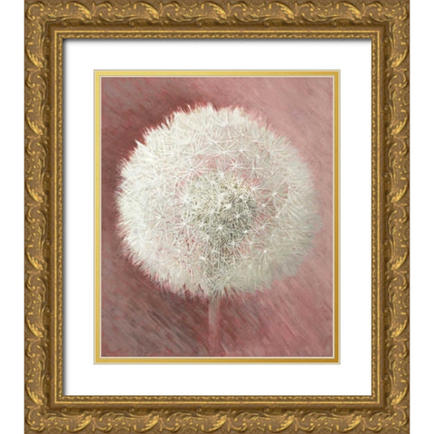 Dandelion Clock I Gold Ornate Wood Framed Art Print with Double Matting by Verdonck, Elisabeth
