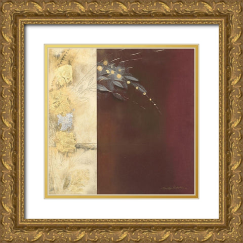 GILDED I Gold Ornate Wood Framed Art Print with Double Matting by Robertson, Marilyn