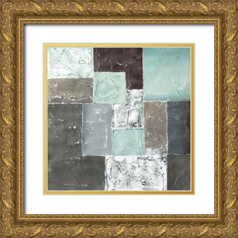 QUADRANGLE I Gold Ornate Wood Framed Art Print with Double Matting by Carter, Brad