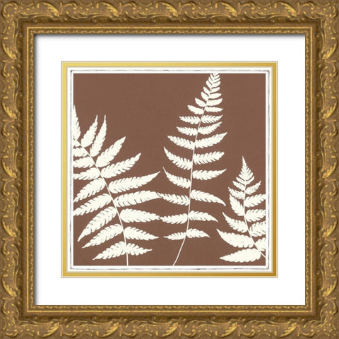 MOCCA FERN IV Gold Ornate Wood Framed Art Print with Double Matting by Design Show