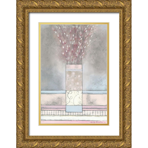 COLOUR PALETTE II Gold Ornate Wood Framed Art Print with Double Matting by Robertson, Marilyn