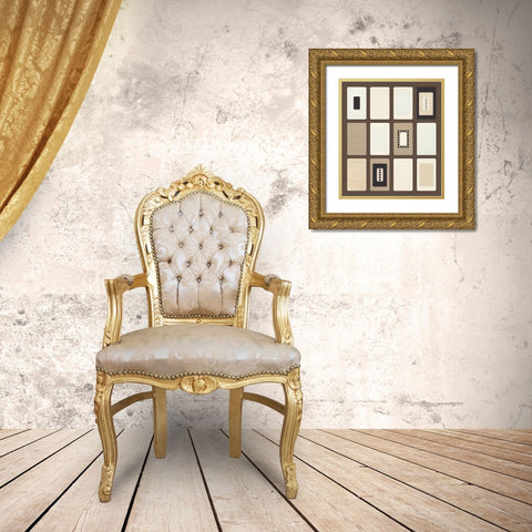 BROWN PARADOX I Gold Ornate Wood Framed Art Print with Double Matting by Design Show