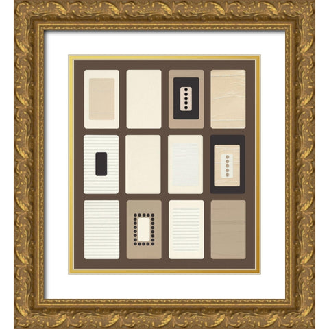 BROWN PARADOX II Gold Ornate Wood Framed Art Print with Double Matting by Design Show