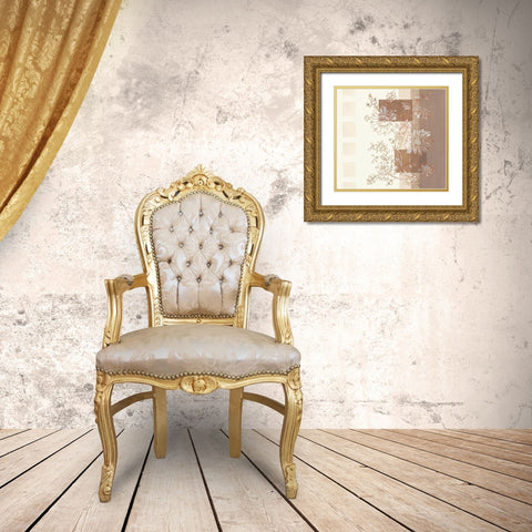 Seline I Gold Ornate Wood Framed Art Print with Double Matting by Verbeek-Van Den Broek
