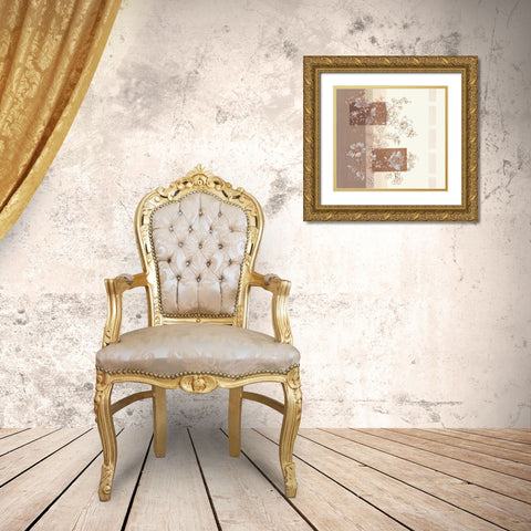 Seline II Gold Ornate Wood Framed Art Print with Double Matting by Verbeek-Van Den Broek