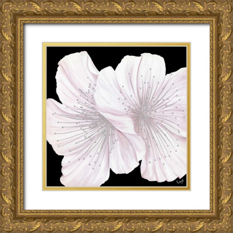 Affection I Gold Ornate Wood Framed Art Print with Double Matting by Lake, Kaye