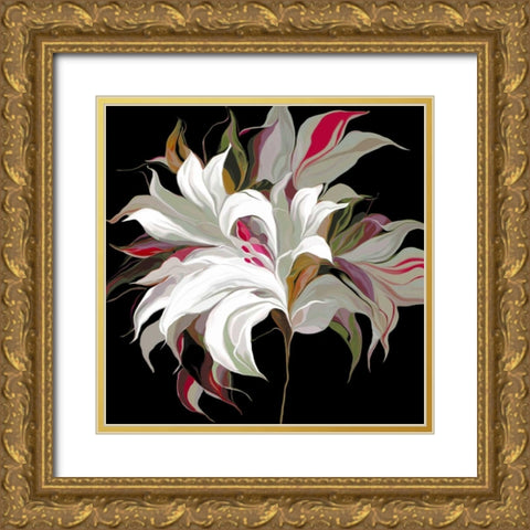 Lily Xx Gold Ornate Wood Framed Art Print with Double Matting by Scaffardi, Sally