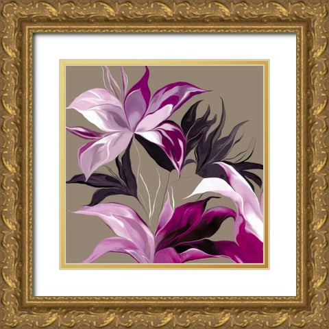 Lily XxiII Gold Ornate Wood Framed Art Print with Double Matting by Scaffardi, Sally