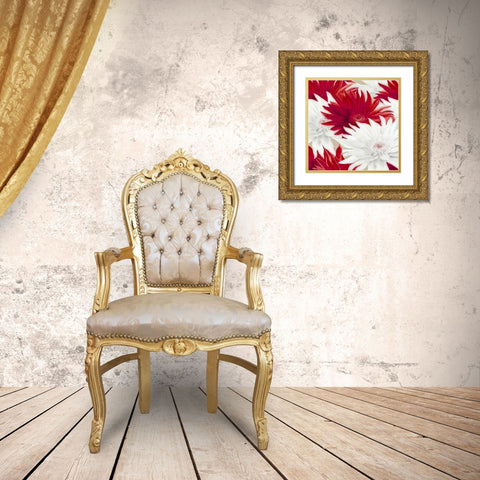Elation I Gold Ornate Wood Framed Art Print with Double Matting by Scaffardi, Sally