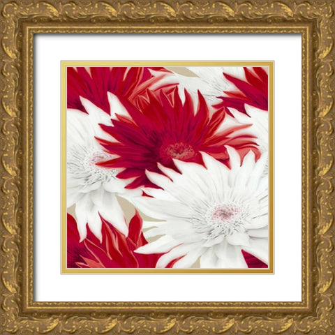 Elation I Gold Ornate Wood Framed Art Print with Double Matting by Scaffardi, Sally