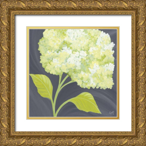Forever Green I Gold Ornate Wood Framed Art Print with Double Matting by Lake, Kaye