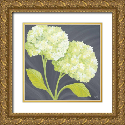 Forever Green II Gold Ornate Wood Framed Art Print with Double Matting by Lake, Kaye