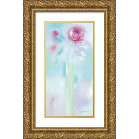SINGLE SUMMER BLOOM I Gold Ornate Wood Framed Art Print with Double Matting by Robertson, Marilyn
