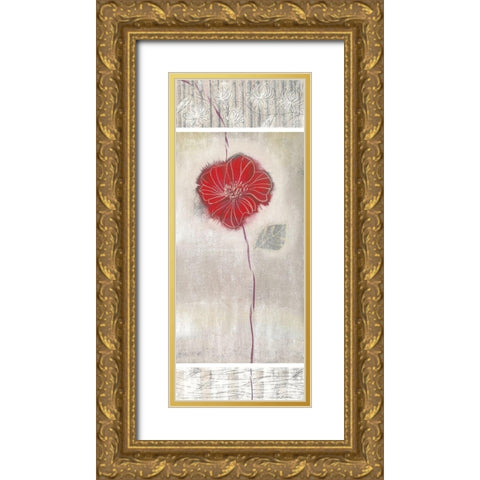 LINEN II Gold Ornate Wood Framed Art Print with Double Matting by Robertson, Marilyn