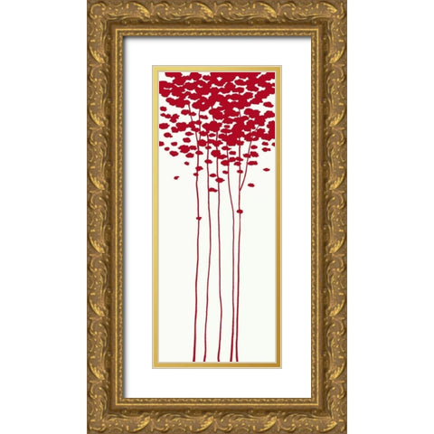Summers Bounty I Gold Ornate Wood Framed Art Print with Double Matting by Sakai, Takashi