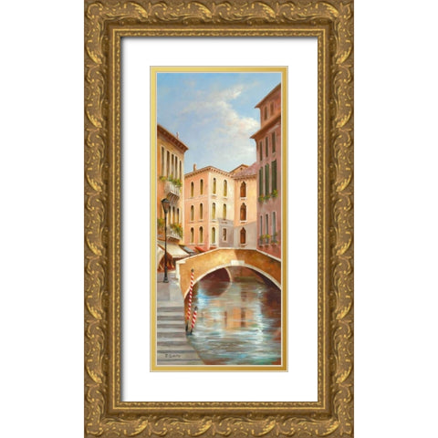 Memories Of Venice I Gold Ornate Wood Framed Art Print with Double Matting by Smith, B.