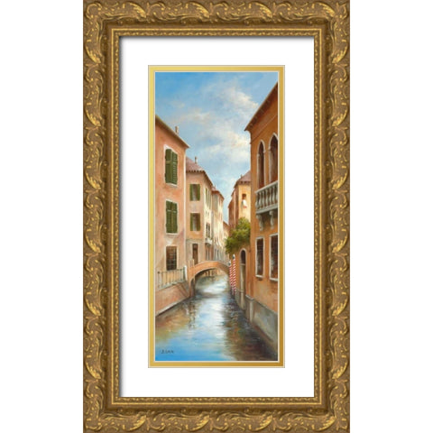 Memories Of Venice II Gold Ornate Wood Framed Art Print with Double Matting by Smith, B.