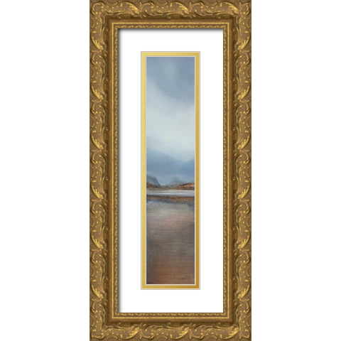The Comong Storm Gold Ornate Wood Framed Art Print with Double Matting by Dworok, Peter