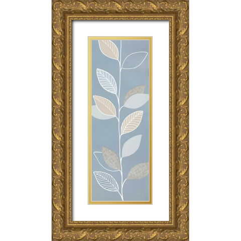Blue Pageant III Gold Ornate Wood Framed Art Print with Double Matting by Design Show
