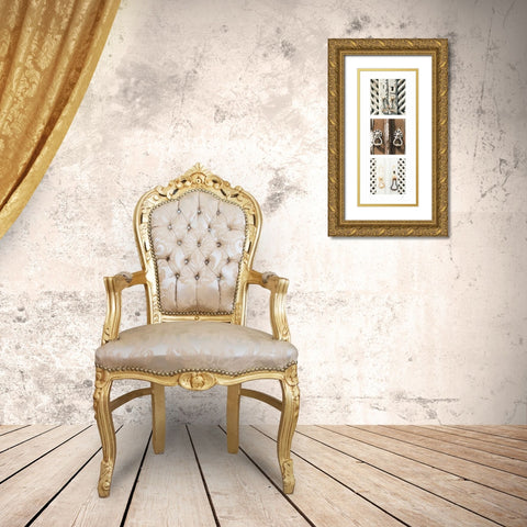Door Handle II Gold Ornate Wood Framed Art Print with Double Matting by Simon