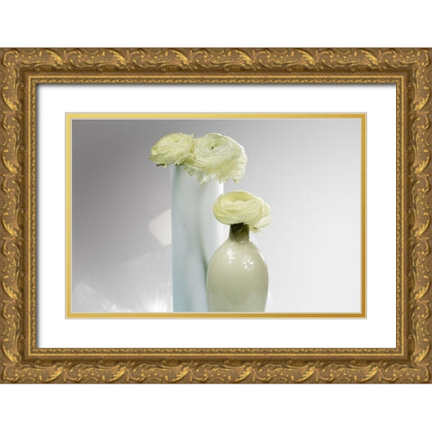 In A Row I Gold Ornate Wood Framed Art Print with Double Matting by Warminski