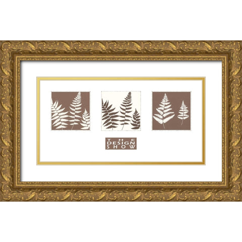MOCCA FERN I Gold Ornate Wood Framed Art Print with Double Matting by Design Show