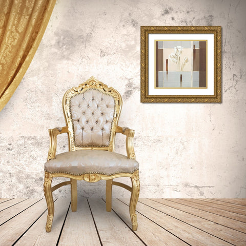 Silver Dream II Gold Ornate Wood Framed Art Print with Double Matting by Verbeek-Van Den Broek