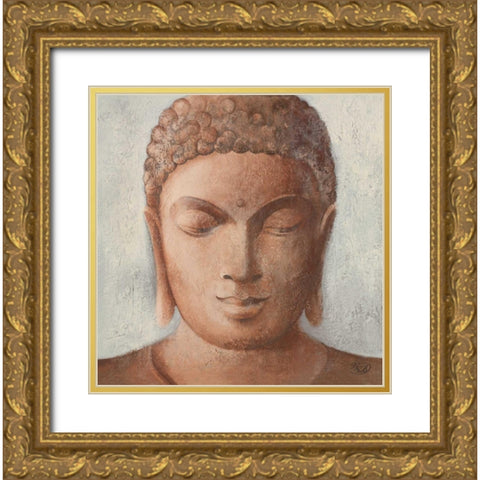 Serenity II Gold Ornate Wood Framed Art Print with Double Matting by Verbeek-Van Den Broek