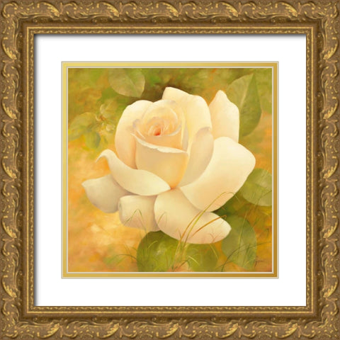 Smell Of Spring Gold Ornate Wood Framed Art Print with Double Matting by Fasani