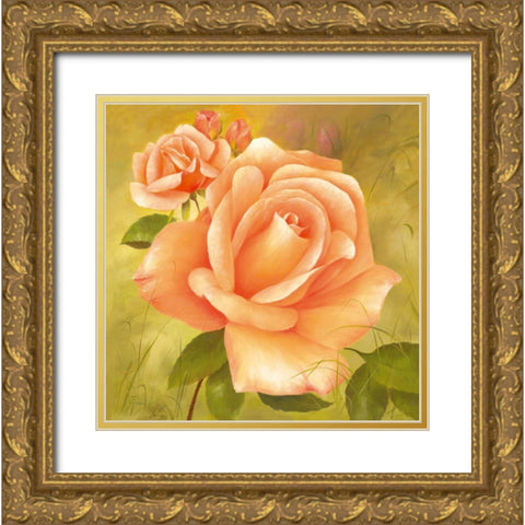 Splendour Gold Ornate Wood Framed Art Print with Double Matting by Fasani