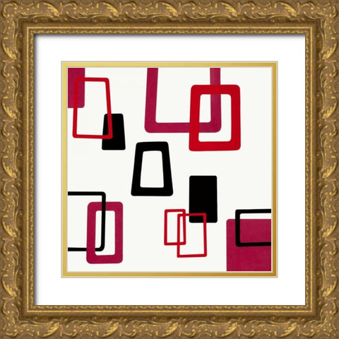 The Swinging Sixties I Gold Ornate Wood Framed Art Print with Double Matting by Design Show