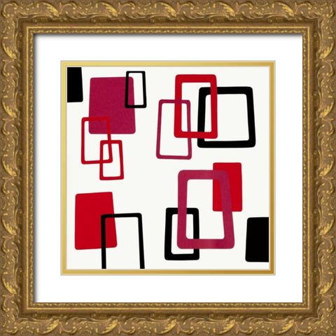 The Swinging Sixties II Gold Ornate Wood Framed Art Print with Double Matting by Design Show
