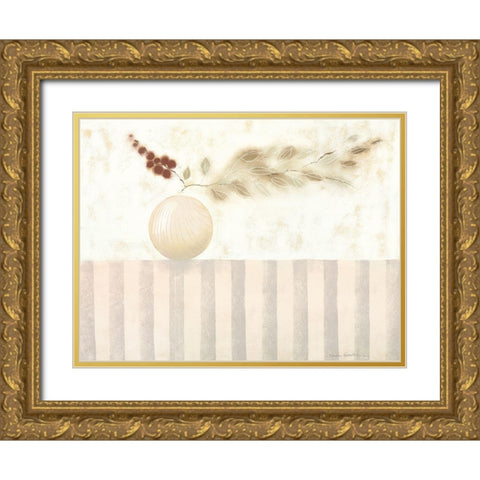 VANILLA II Gold Ornate Wood Framed Art Print with Double Matting by Robertson, Marilyn